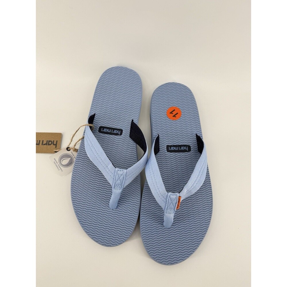 Hari Mari Dunes Sky Blue Men Size 11 Boat Safe Waterproof Flip Flops Sandals NWT
